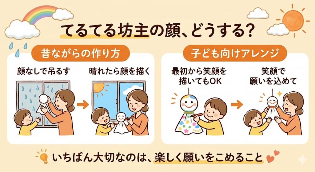 てるてる坊主の顔はいつ描く？やさしい作り方ガイド