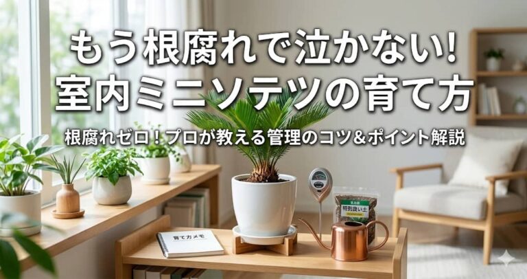 もう根腐れで泣かない！室内ミニソテツの育て方