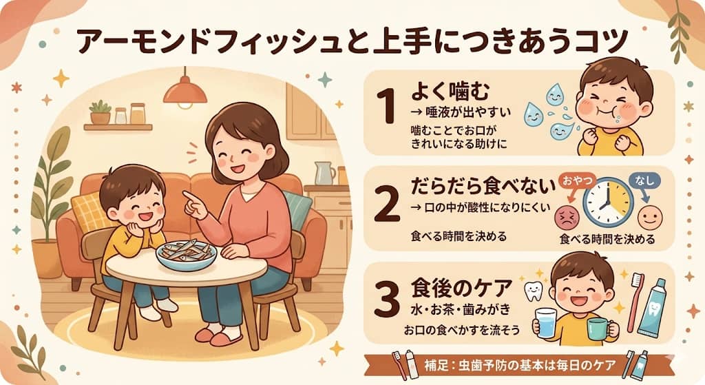アーモンドフィッシュを子どものおやつにするときのポイント