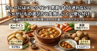 カレーにはメークイン？男爵？もう迷わない！じゃがいもの選び方と失敗しにくい使い分け