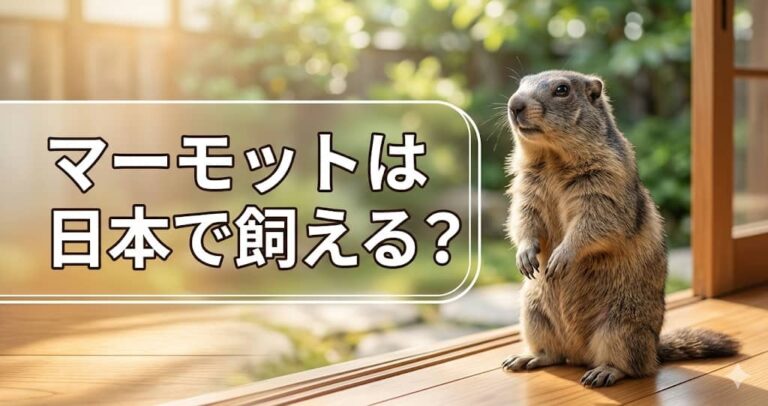 マーモットは日本で飼える？