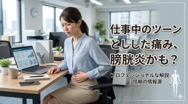 仕事中のツーンとした痛み、膀胱炎かも？