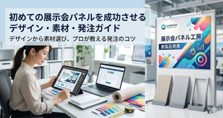 初めての展示会パネルを成功させるデザイン・素材・発注ガイド