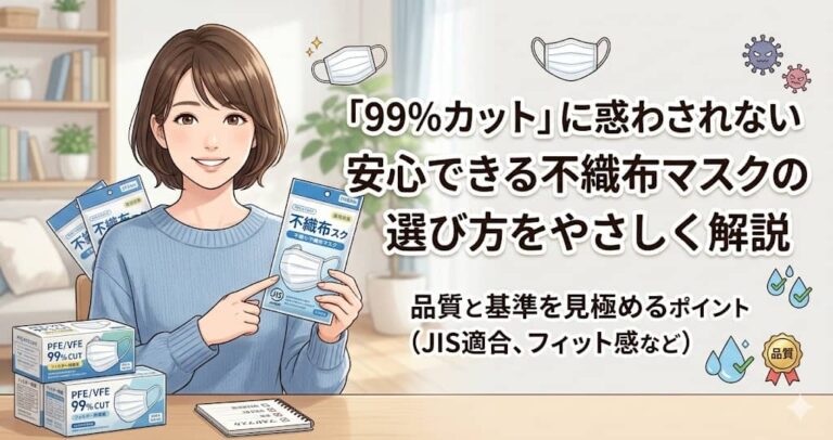 安心できる不織布マスクの選び方をやさしく解説