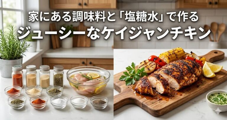 家にある調味料と「塩糖水」で作るジューシーなケイジャンチキン