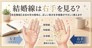 結婚線は右手を見る？