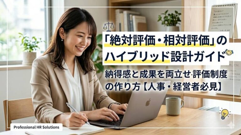 絶対評価・相対評価のハイブリッド設計ガイド