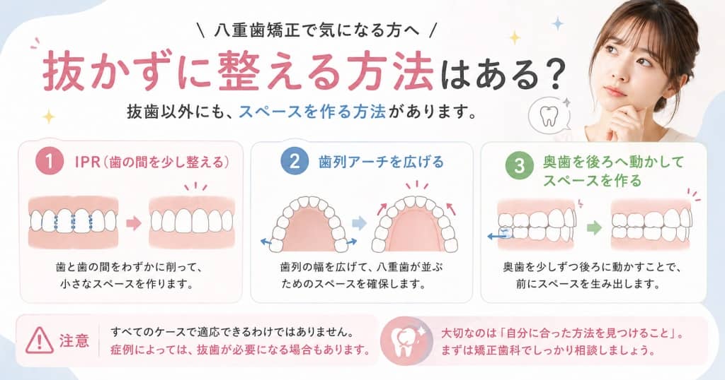 非抜歯でスペースを作る考え方