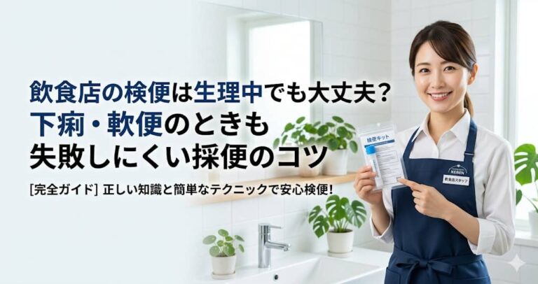飲食店の検便は生理中でも大丈夫？下痢・軟便のときも失敗しにくい採便のコツ