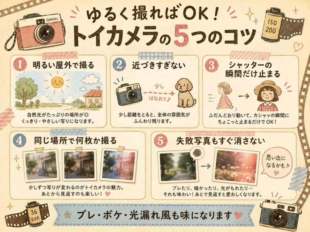 トイカメラ初心者の撮影コツ