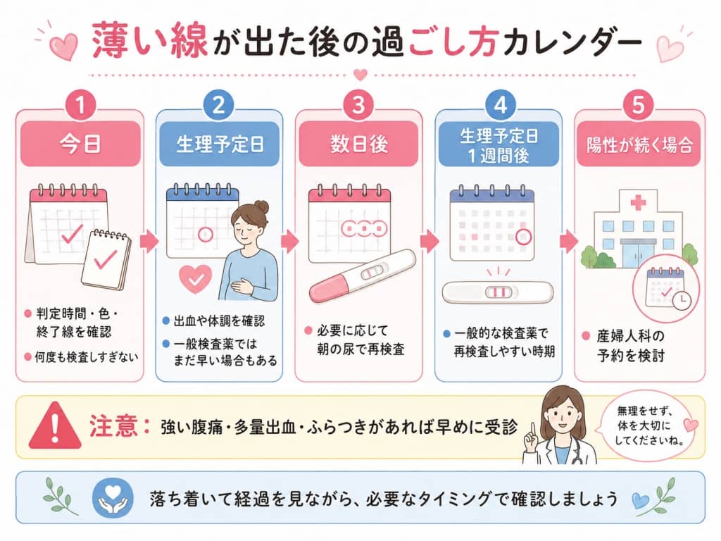 フライング検査後の安心スケジュール