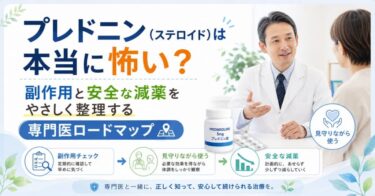プレドニン（ステロイド）は本当に怖い？副作用と安全な減薬をやさしく整理する専門医ロードマップ