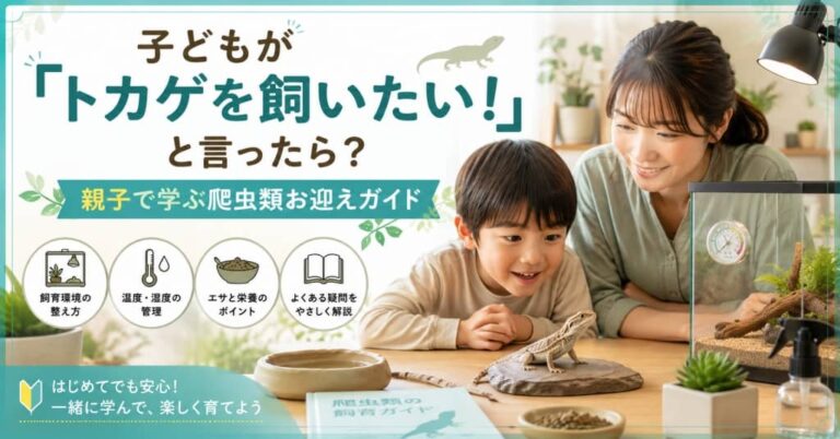子どもが「トカゲを飼いたい！」と言ったら？親子で学ぶ爬虫類お迎えガイド
