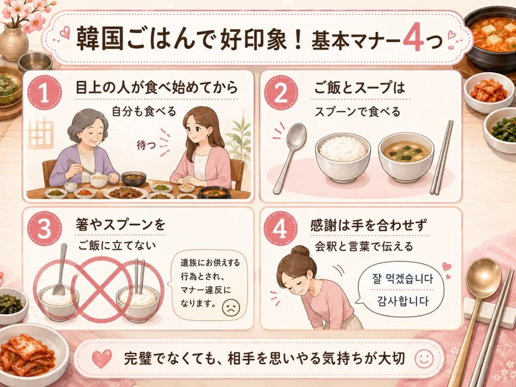韓国旅行で覚えたい食事マナー
