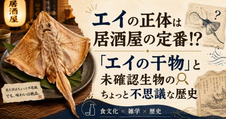 エイの正体は居酒屋の定番 「エイの干物」と未確認生物のちょっと不思議な歴史