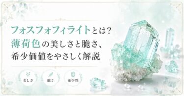 フォスフォフィライトとは？薄荷色の美しさと脆さ、希少価値をやさしく解説