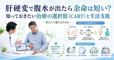肝硬変で腹水が出たら余命は短い？知っておきたい治療の選択肢（CART）と生活支援