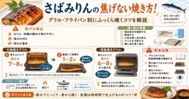 さばみりんの焦げない焼き方！グリル・フライパン別にふっくら焼くコツを解説
