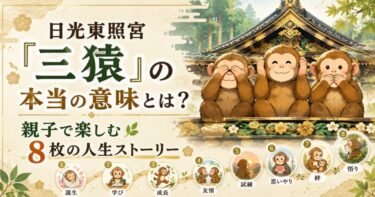 日光東照宮「三猿」の本当の意味とは？