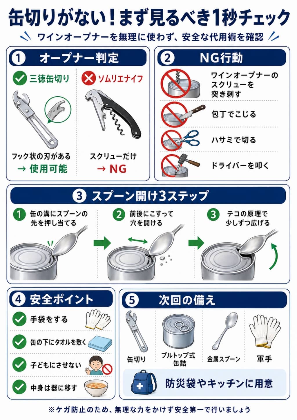 缶切りがない時の安全な代用術とワインオープナーの見分け方