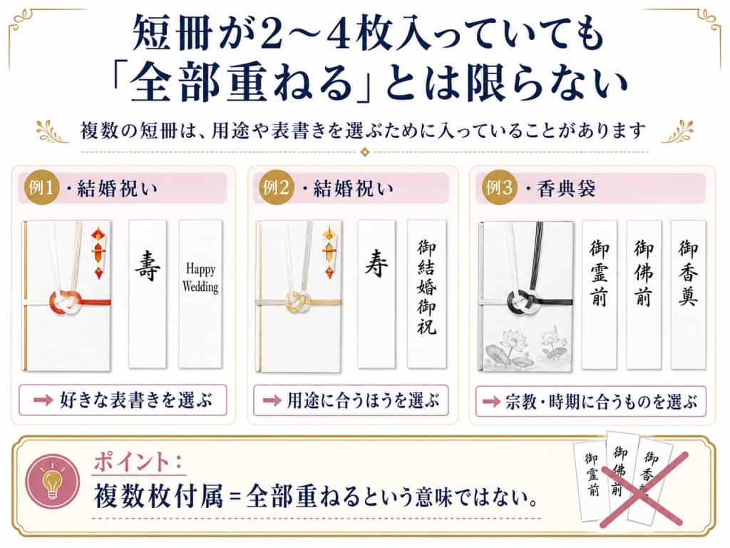 短冊が複数ある理由