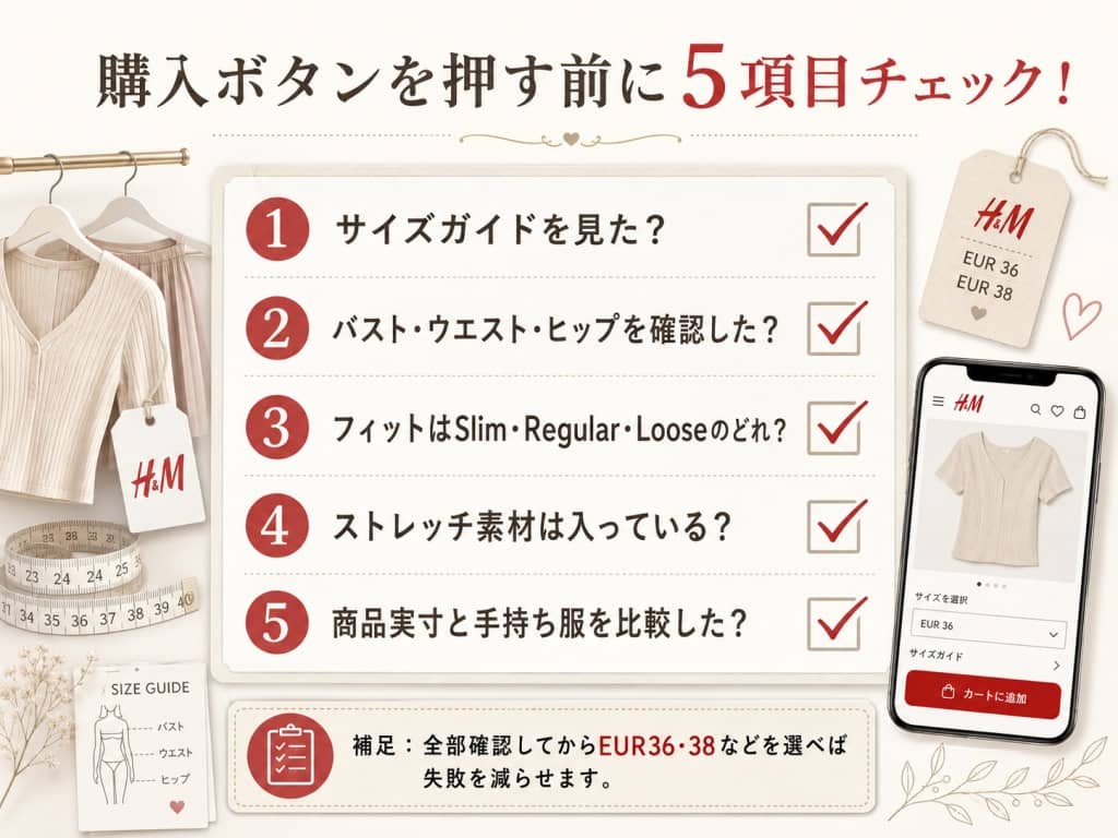 購入ボタンを押す前に5項目チェック！